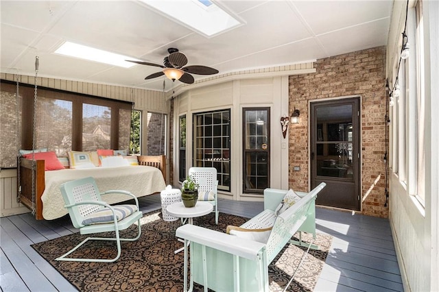 5396 Amhurst Dr, Peachtree Corners, GA 30092 - sunroom / solarium featuring ceiling fan