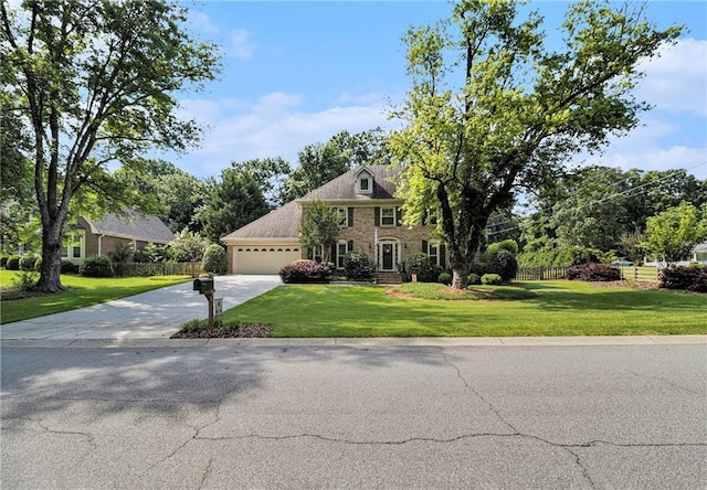 5396 Amhurst Dr, Peachtree Corners, GA 30092 - view of front of home featuring driveway, a garage, and brick siding