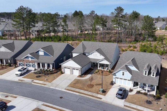 drone / aerial view featuring a residential view