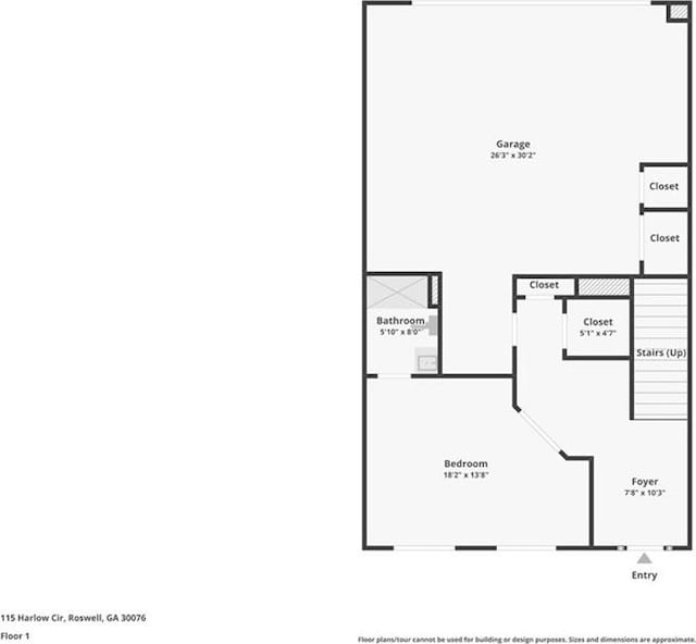 115 Harlow Cir, Roswell, GA 30076 - view of layout