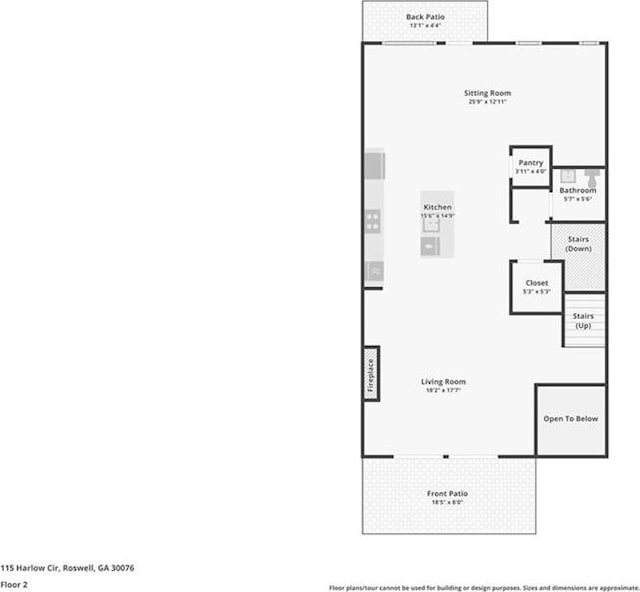 115 Harlow Cir, Roswell, GA 30076 - view of layout