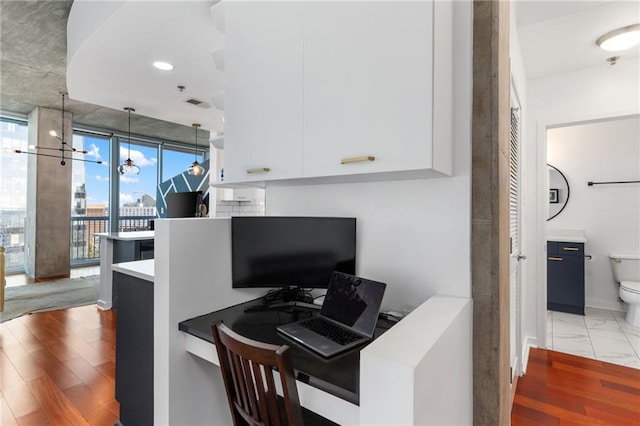 3324 Peachtree Rd NE Unit 1813, Atlanta, GA 30305 - office space with baseboards and a chandelier