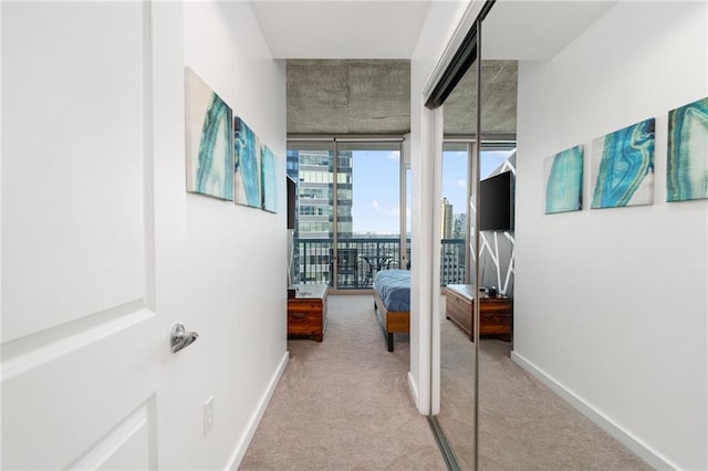 3324 Peachtree Rd NE Unit 1813, Atlanta, GA 30305 - corridor with carpet and baseboards