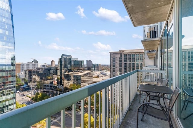 3324 Peachtree Rd NE Unit 1813, Atlanta, GA 30305 - balcony with a city view
