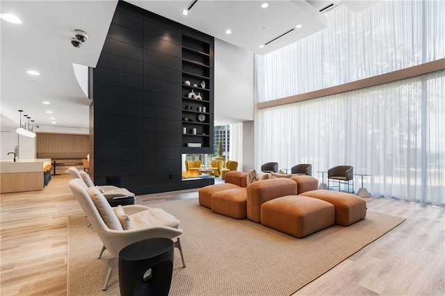 3324 Peachtree Rd NE Unit 1813, Atlanta, GA 30305 - lobby with a towering ceiling and a surveillance system