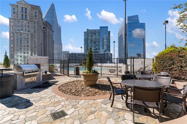 3324 Peachtree Rd NE Unit 1813, Atlanta, GA 30305 - view of patio / terrace featuring a city view