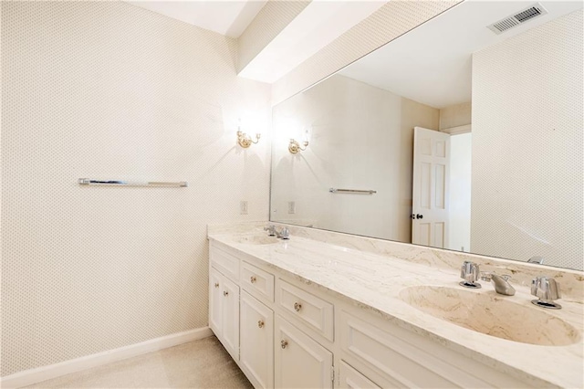 5287 Vernon Lake Dr, Atlanta, GA 30338 - full bath with double vanity and baseboards