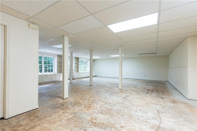 5287 Vernon Lake Dr, Atlanta, GA 30338 - basement with a paneled ceiling