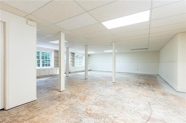 5287 Vernon Lake Dr, Atlanta, GA 30338 - basement with a drop ceiling