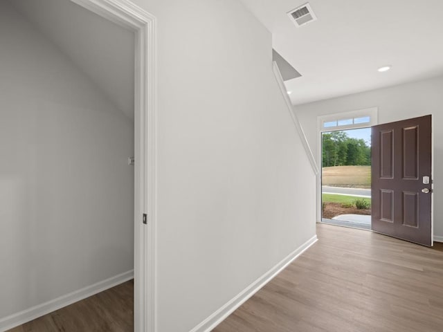 885 Lost Creek Blvd, Dallas, GA 30132 - entrance foyer featuring wood finished floors and recessed lighting