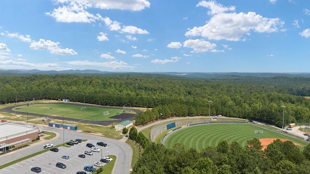 885 Lost Creek Blvd, Dallas, GA 30132 - aerial view of a heavily wooded area