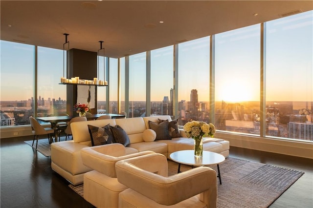 sunroom / solarium with a healthy amount of sunlight