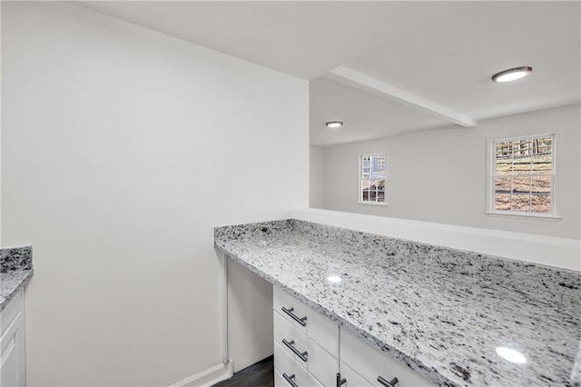 bathroom with vanity and hardwood / wood-style flooring