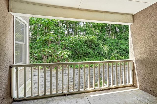 view of balcony