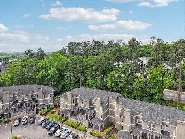 drone / aerial view featuring a residential view