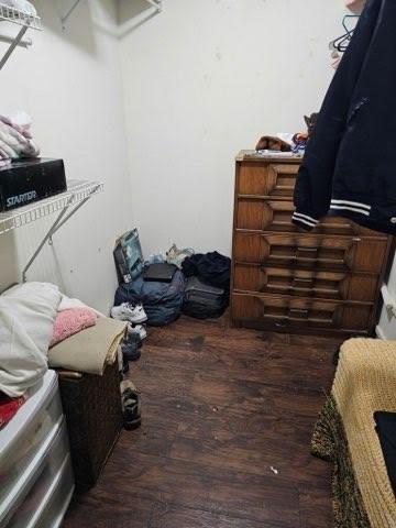 view of storage area