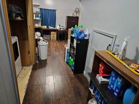 storage room featuring washer / clothes dryer