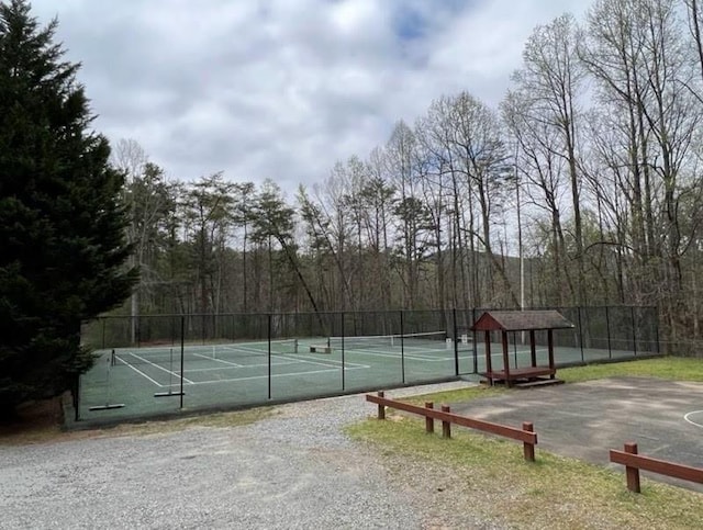 view of tennis court