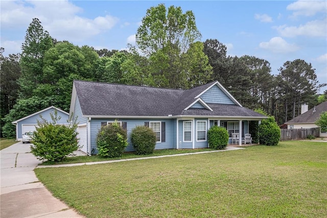 643 Lora Smith Rd, Newnan, GA 30265 - ranch-style house with roof with shingles and a garage