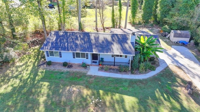 birds eye view of property