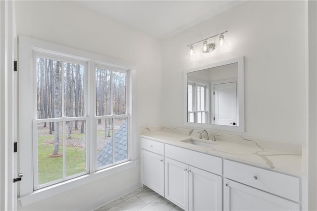 bathroom with vanity