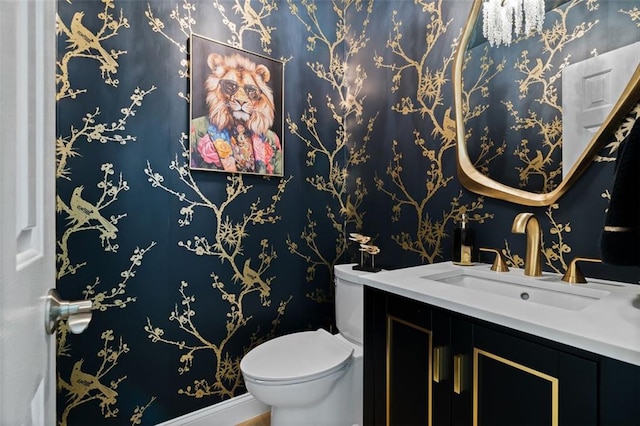 1661 Duxbury Ln NW, Kennesaw, GA 30152 - half bathroom featuring toilet and vanity