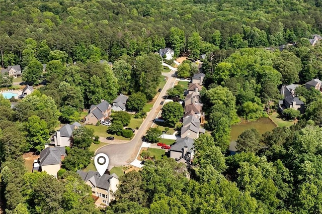 1661 Duxbury Ln NW, Kennesaw, GA 30152 - aerial view of residential area featuring a forest