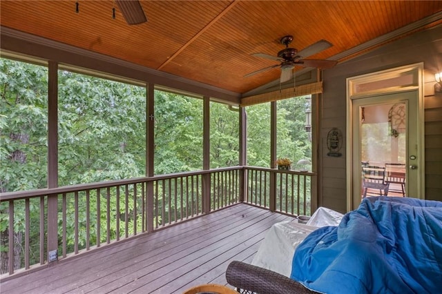 4842 Registry Dr NW, Kennesaw, GA 30152 - sunroom / solarium with ceiling fan, vaulted ceiling, and healthy amount of natural light