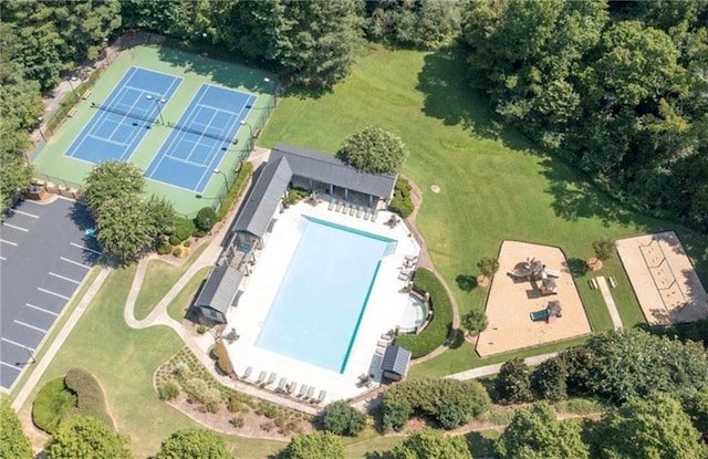 4842 Registry Dr NW, Kennesaw, GA 30152 - aerial view of a pool area