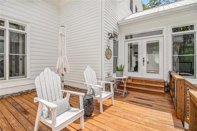 8901 Watkins Mill Rd, Winston, GA 30187 - deck featuring french doors