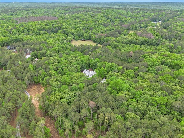 8901 Watkins Mill Rd, Winston, GA 30187 - aerial view of property and surrounding area featuring a heavily wooded area