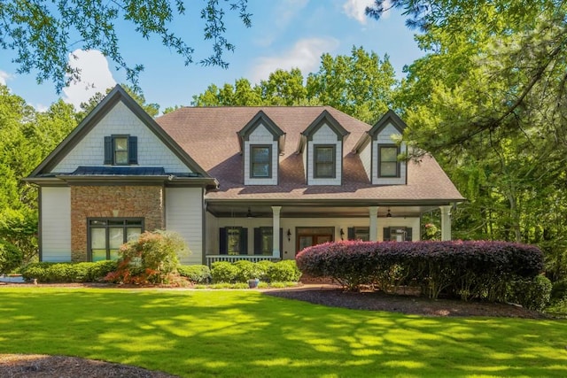 745 Champions Close, Milton, GA 30004 - view of front of house featuring a front lawn and covered porch