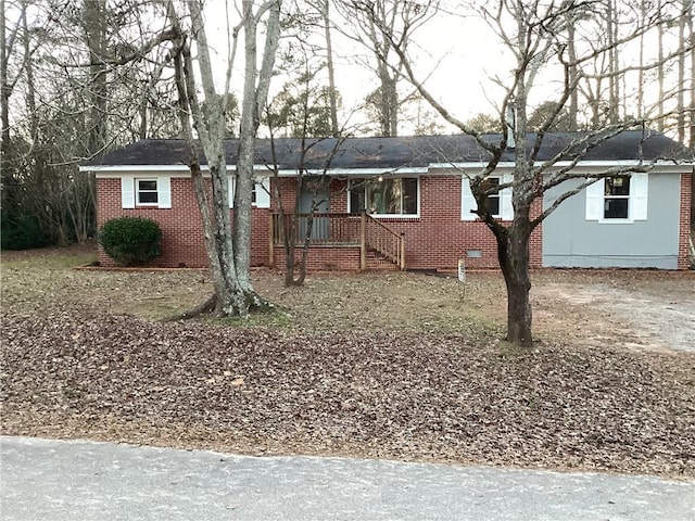 view of ranch-style home