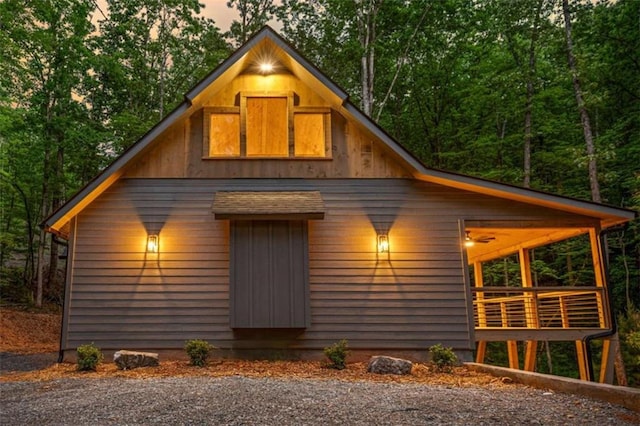74 Cohutta Overlook Way, Blue Ridge, GA 30513 - view of front of house