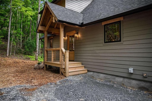 74 Cohutta Overlook Way, Blue Ridge, GA 30513 - entrance to property with a shingled roof