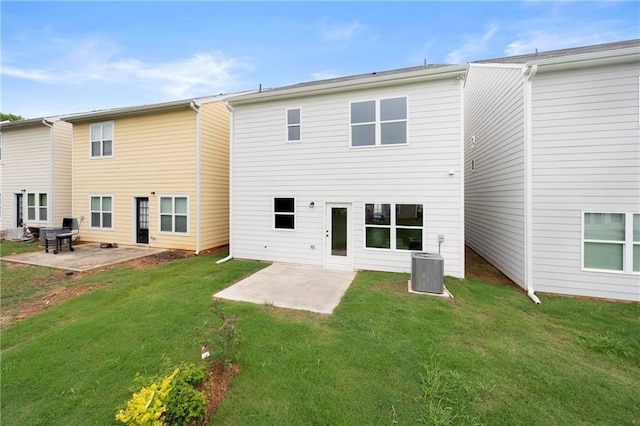 150 Chandler Trce, Covington, GA 30016 - back of property with a patio, a yard, and central AC unit