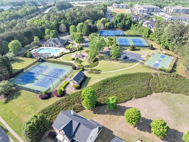 birds eye view of property