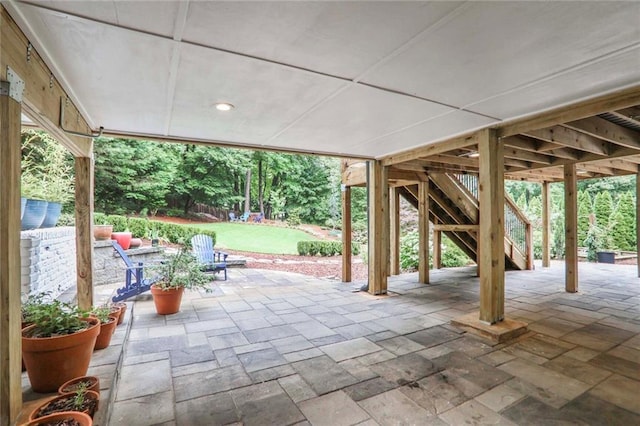 3323 Lancing Ct, Duluth, GA 30096 - view of patio with stairway