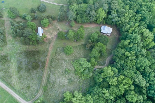 drone / aerial view featuring a rural view