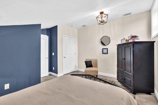 659 Creek Nation Rd, Jefferson, GA 30549 - bedroom with carpet floors and vaulted ceiling
