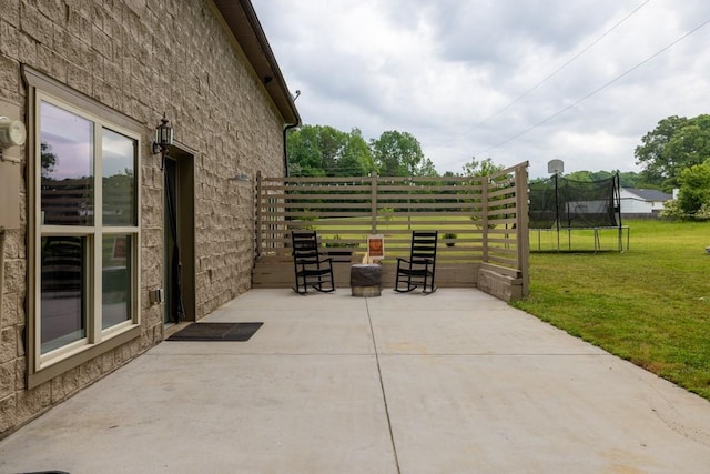 659 Creek Nation Rd, Jefferson, GA 30549 - view of patio / terrace featuring a trampoline