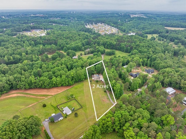 659 Creek Nation Rd, Jefferson, GA 30549 - view of property location featuring property parcel outlined and a heavily wooded area