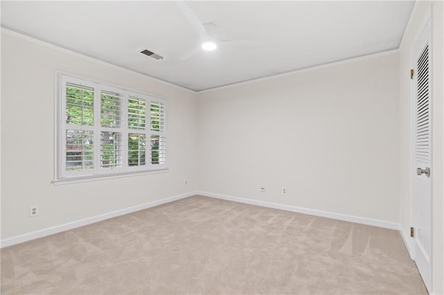 870 Richmond Hill Dr, Marietta, GA 30068 - empty room with light carpet, ornamental molding, and baseboards