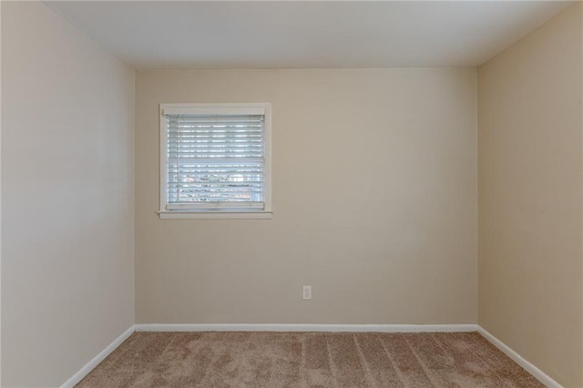 view of carpeted empty room