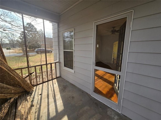 view of sunroom / solarium