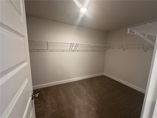 2180 Highridge Point Dr, Lithia Springs, GA 30122 - walk in closet featuring dark carpet