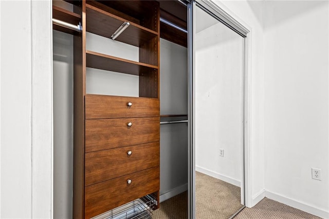 view of closet