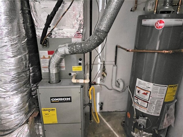 4093 Chapel Mill Bnd, Decatur, GA 30034 - utility room with water heater and heating unit