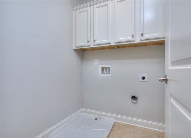 135 Applewood Way, Homer, GA 30547 - clothes washing area featuring gas dryer hookup, cabinets, washer hookup, and hookup for an electric dryer