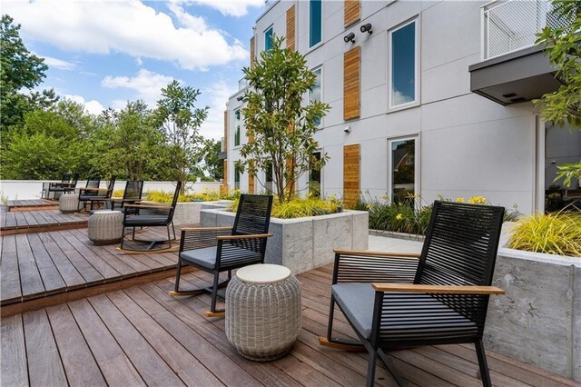 view of wooden terrace